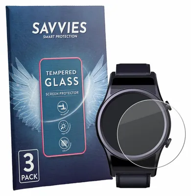 Produktbild von 3x Savvies Schutzglas für DigiKuber FSSB 1.3" Displayschutz 9H Glas klar transparent