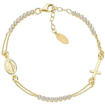 Immagine prodotto di Bracciali con ciondoli fissi Collezione Oro Amen Croci - donna