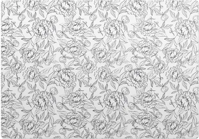 Produktbild von Blumenkonturmuster – Bodenschutzmatte – Rutschfest – Schutzmatte für Büro – Vinylmatte – Stuhlunterlage – 100 x 100 cm