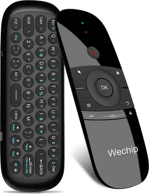 Produktbild von Docooler Wechip W1 2.4G Air Maus Drahtlose Tastatur Fernbedienung Infrarot Fernbedienung Lernen 6-achsen Bewegungssensor w / USB Empfänger für Smart TV Android TV BOX Laptop PC