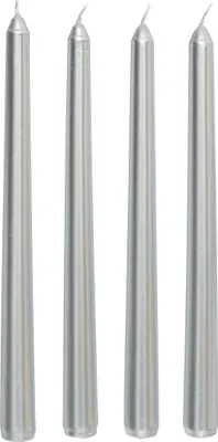 Image de Set de bougies en satin, 4 pièces, 25 cm