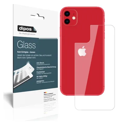 Obrázok produktu pre 2x ochranná fólia pre Apple iPhone 11 zadný kryt - proti nárazom 9H fólia dipos Glass plastové sklo