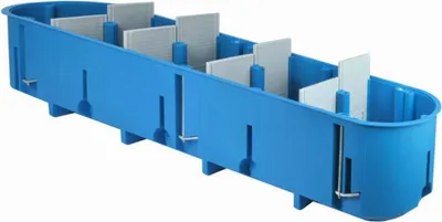 Produktbild von 5-fach Gipskartondose, Tiefe 60mm, blau P5x60D Simet 32099203