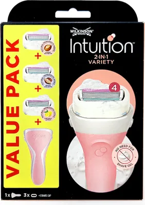 Obrázek produktu pro Wilkinson Intuition Variety MIX - holící strojek a 3 náhradních hlavice