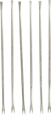 Image de Lot de 6 fourchettes à crustacé en acier inoxydable 18,5 cm Fackelmann