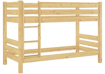 Produktbild von Teilbares Etagenbett Massivholz Kiefer 90x200 Hohes Stockbett Zubehör wählbar V-60.11-09Ni70Rollrost inkl.