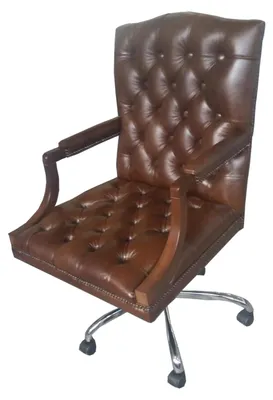 Zdjęcie produktu dla Krzesło biurowe Chesterfield, krzesło obrotowe, fotel biurowy, fotel skórzany KING, fotel obrotowy, nowy