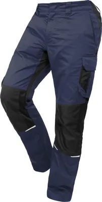 Produktbild von Qualitex Bundhose - Slim-Fit Damen-Arbeitshose | strapazierfähige Stretch-Hose-Damen - in Farbe: navy blazer/black beauty - Herren: 48 - Damen: 48