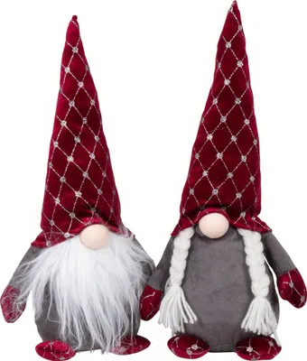Produktbild von Wichtel 20cm (35cm) Pärchen, 2er Set Dekofigur Weihnachten