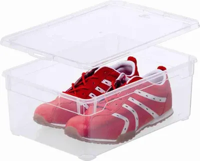 Obrázok produktu pre 1-20 x kusov Úložný box Rotho Clear Box stohovateľný do 22 l 10 l 36,5 26,5 14 cm Pánske topánky 5 x kusov