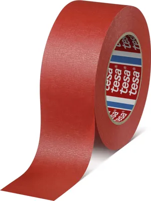 Produktbild von 6 Rollen tesa 4328 Premium Universal-Papierklebeband, 50 m x 50 mm, rot