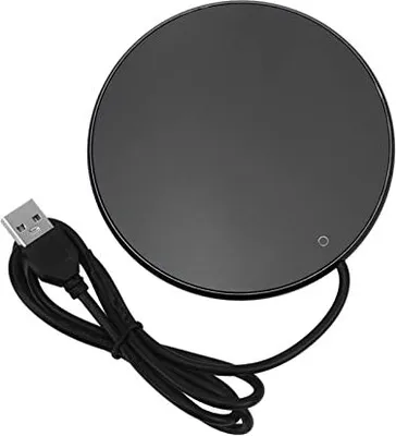 Produktbild von Kaffeetassenwärmer, Elektrischer Tassenwärmer, 55°C Konstante Temperatur 3 Stufen Thermostat Teewasser Milch Wärmer, Schwarz Kerzenwärmer Platte USB