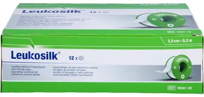 Produktbild von LEUKOSILK 9,2MX2,5CM, 12 St PFL