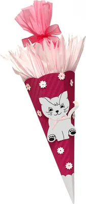 Produktbild von Schultüte Bastelset Katze weiß