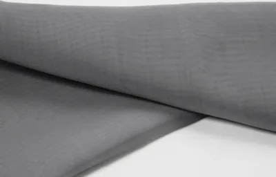 Produktbild von Chiffon Stoff Meterware 150 cm Breite, Grau