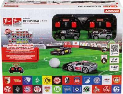 Immagine prodotto di Set calcio Carrera 2.4GHz RC modello Bundesliga 1:43