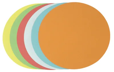 Imagen del producto de Soennecken Moderationskarte Kreis 4876 195cm sortiert 250 St./Pack.
