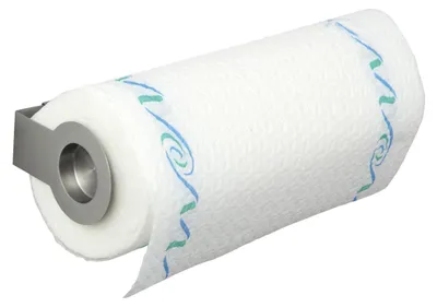 Produktbild von WENKO Universal Küchenrollenhalter Cerri aus Edelstahl 21-33 x 9 x 6 cm