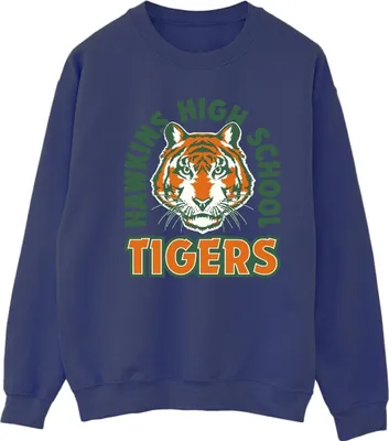 Produktbild von Netflix - "Stranger Things Hawkins" Sweatshirt für Damen BI35888 (XL) (Marineblau)