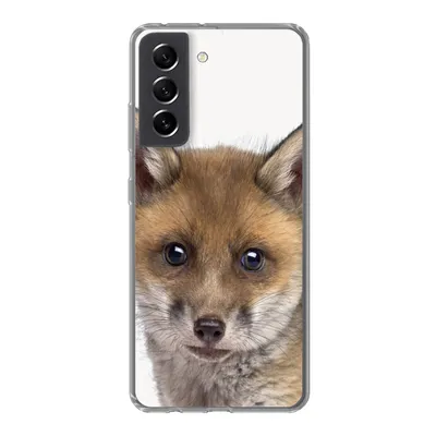 Produktbild von MuchoWow® Handyhülle Schutzhülle Hülle für Samsung Galaxy S21 FE Fuchs - Tiere - Jungtier - Jungen - Mädchen - Kind Silikon Softcase Handy Hülle - Mobiltelefonhülle