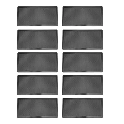 Obrázok produktu pre 10 kusov Prachový filter ventilátora PC, PVC, skrinka počítača, prachotesný, kryt filtra, magnetický, čierny, 120 x 240 mm