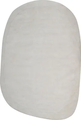 Produktbild von BELIANI Teppich Cremeweiß aus Viskose 200 x 300 cm Unregelmäßige Asymmetrische Form Handgetuftet Modern für Wohnzimmer Schlafzimmer