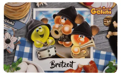 Produktbild von Gelini Brettchen - Brotzeit -  Frühstücksbrettchen Schneidebrettchen aus Resopal