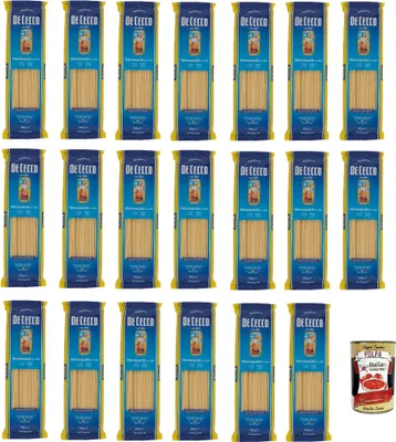 Produktbild von De Cecco Mezzanelli N°415, 100% Italienisch Pasta Nudeln 20x 500g + Italian Gourmet Polpa 400g