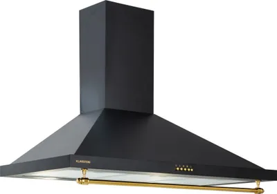 Obrázek produktu pro Klarstein digestoř 90 cm, odsávací/recirkulační digestoř s RGB LED diodami, výkonná digestoř, průtok vzduchu 591,5 m³/h, nástěnná digestoř s hliníkovým tukovým filtrem a 3 stupni výkonu, digestoř 90 cm