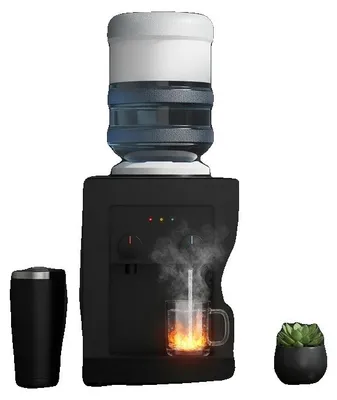Produktbild von Wasserspender, 550W Heizung, 75W Kühlung, 270x235x370mm, Edelstahl-Innenbeschichtung, geeignet für 3,5L bis 18,9L Eimer