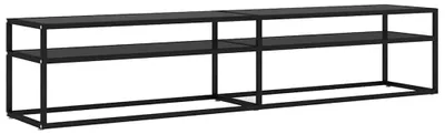 Obrázek produktu pro vidaXL TV skříňka černá 200x40x40,5 cm Tvrzené sklo