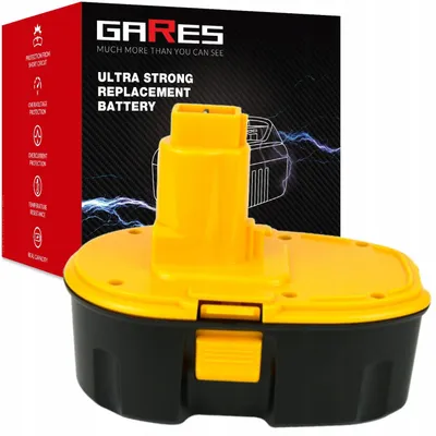 Obrázek produktu pro GARES Akumulátor Baterie pro Dewalt DW938 DC390KA DC988 DC725KA | 18 V 3Ah | Zesílená série High-Performance | Vysoký výkon |