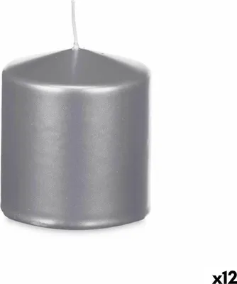 Obrázek produktu pro Svíčka Acorde 92543, stříbrná, 9 x 10 x 9 cm (12 kusů)