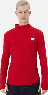 Produktbild von Herren Rundhals Sweatshirt Regular Fit Pullover L/XL Rot