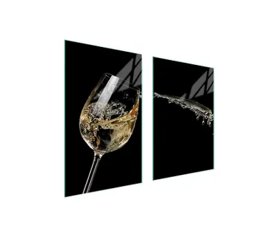 Immagine prodotto di Piatto Di Protezione In Vetro Per Cucina 65X52 Vino