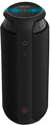 A black Hama Pipe 2.0 mobile Bluetooth speaker is shown against a white background.