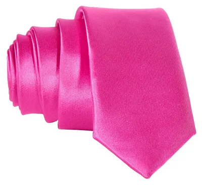 Produktbild von DonDon schmale pinke Krawatte 5 cm glänzend