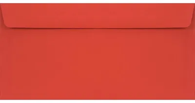 Productafbeelding van 25 Rode Briefomslagen DIN lang 11x22 cm