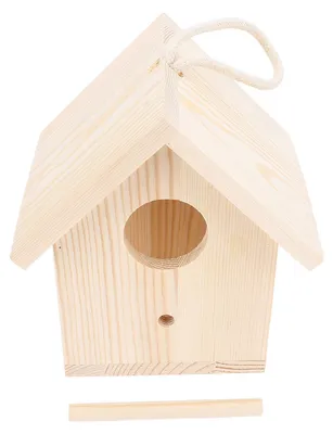 Productafbeelding van Buitenvoederhuis van hout met een transparant acrylraam, hangende buitenstang voor het voederhuis, geschikt voor terras