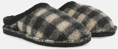 Produktbild von Haflinger Flair Plaid Filz-Pantoffeln rutschhemmend mit 10mm Filzsohle Größe 43