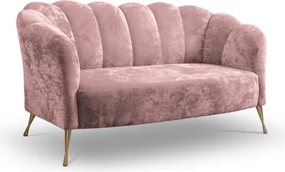 Produktbild von 2-Sitzer Sofa Couch ADRIA eureka 2142 golden Muschel 155 x 78 x 83cm