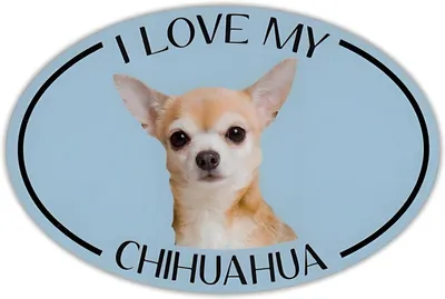 Imagen del producto de Calcomanía de Chihuahua, reflectante, de 25 cm, para coche y portátil