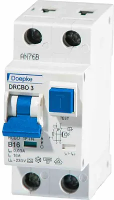 Image de DOEPKE&CO. Disjoncteur FI/LS 1p+N B16 0,3A 230V A 10kA 2TE