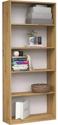 Produktbild von raumhirsch Klassisches Bücherregal Onyx mit 5 Fächern, Breite: 60 cm