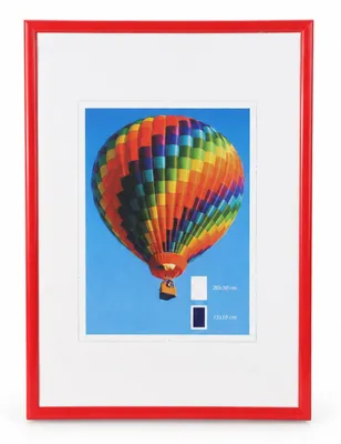 Produktbild von Ideal Life Kunststoff Bilderrahmen Wanddeko Collage Poster Bilder Foto Rahmen - Farbe: Rot | Format: 20x30