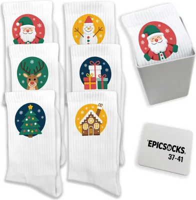 Produktbild von epicsocks Weihnachtsfreude Socken in 37-41 im