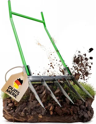 Productafbeelding van 50 cm breed met voetbeugel, dubbele tuinvork
