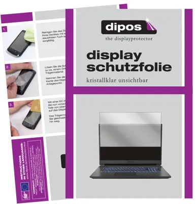 Produktbild von 2x Schutzfolie für Medion Erazer Guardian X10 klar Displayschutzfolie Folie Display Schutz dipos