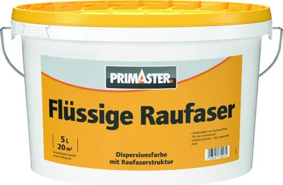 Produktbild von Primaster Flüssige Raufaser 5 L weiß matt