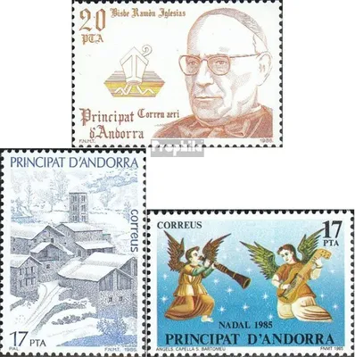 Produktbild von Briefmarken Andorra - Spanische Post 1985 Mi 183,185,186 (kompl.Ausg.) postfrisch Co-Fürsten